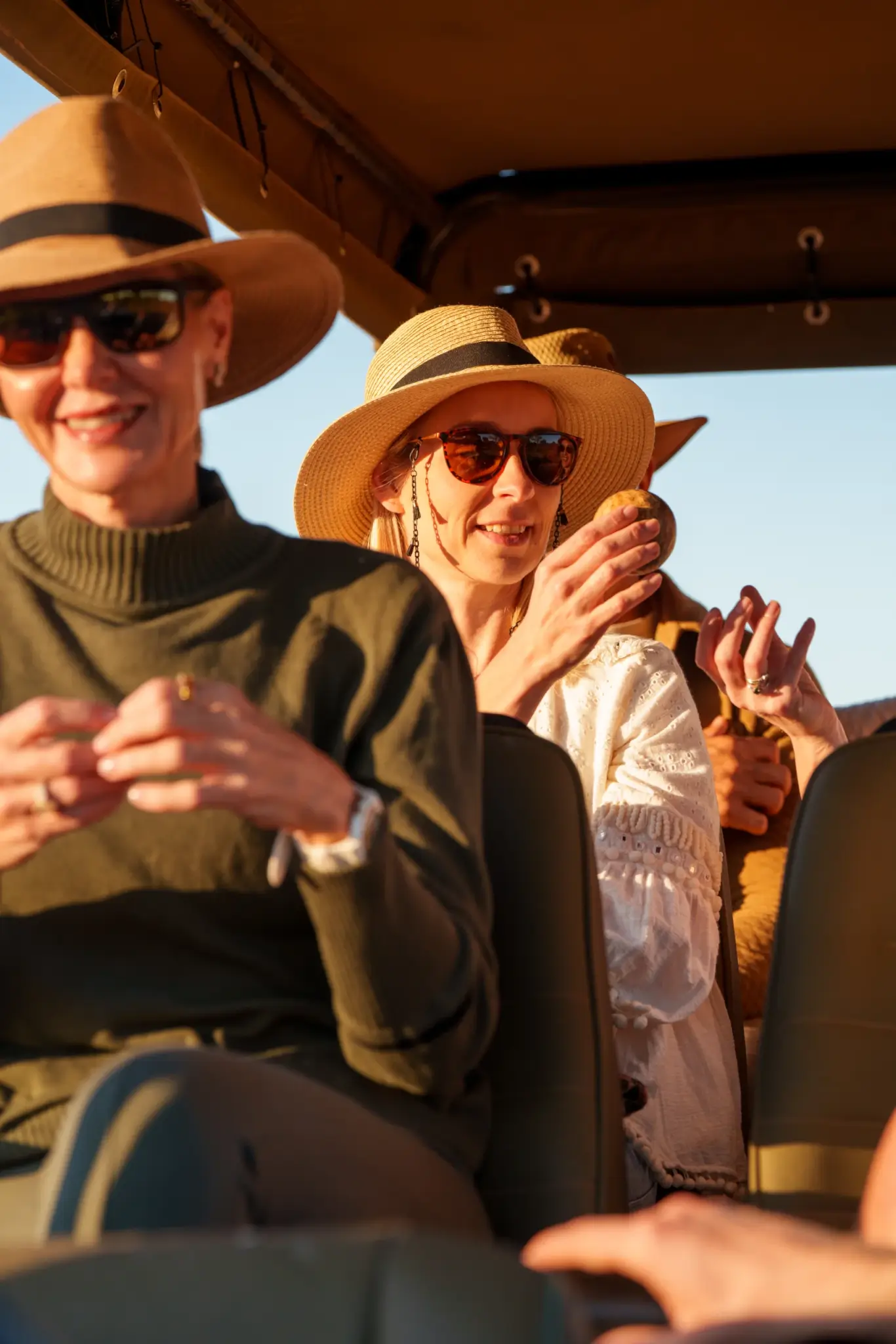 Vrouwen op game drive